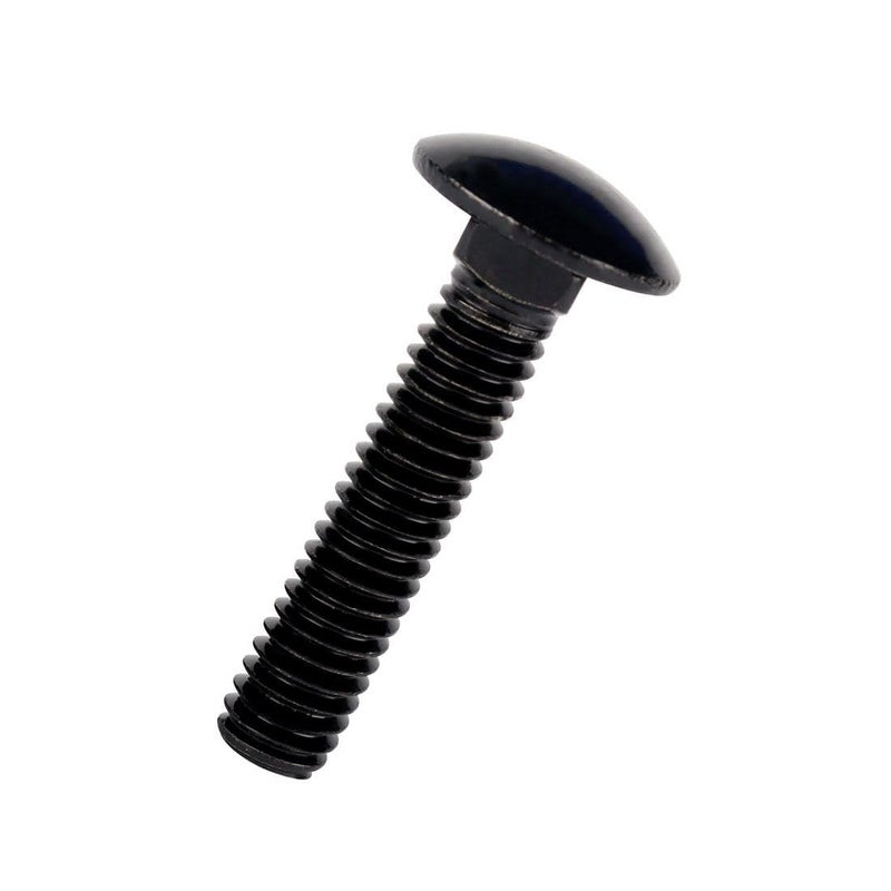 VAMUOEFL 1/4-20 x 2 Carriage Bolts Screws Black Finish, Round Head Square Neck, 304 Stainless Steel 18-8, UNC Full Machine Coarse Thread, 20Pcs - Image 1